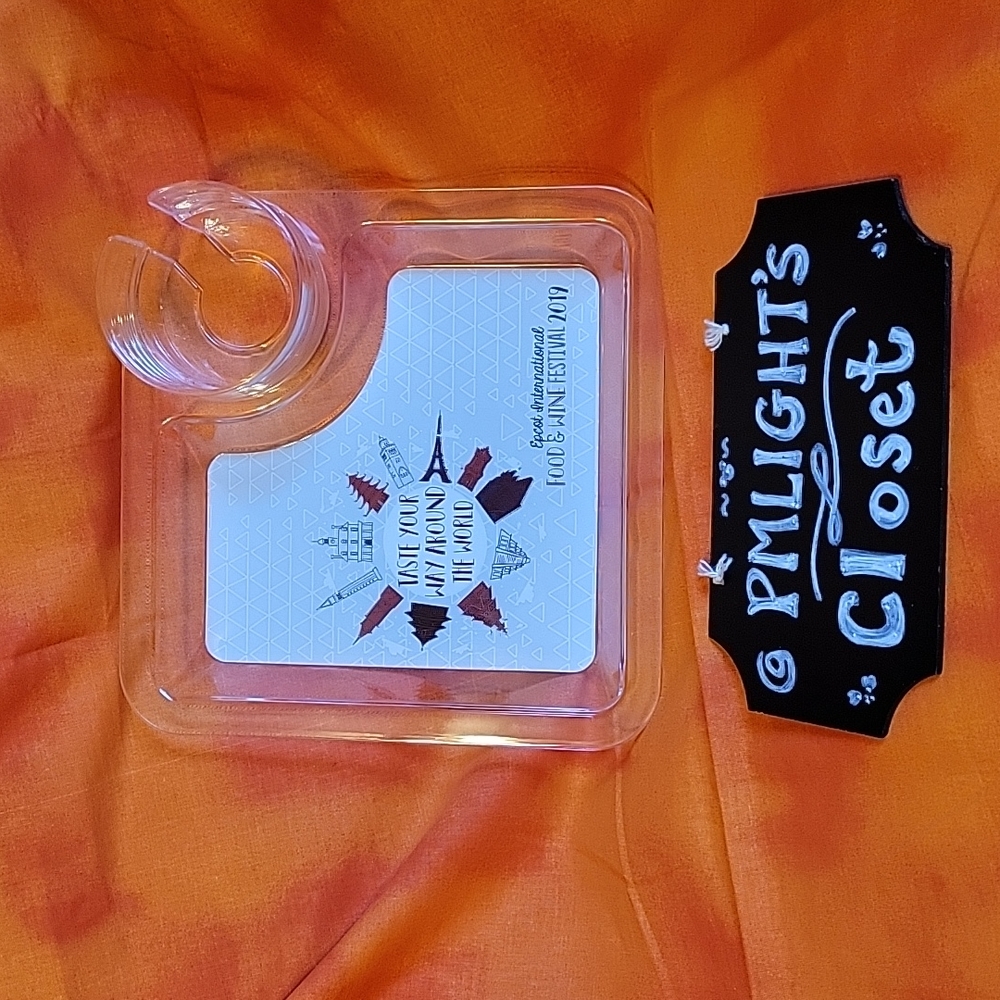Epcot International Food & Wine Festival Appetizer Plate 2019 Plastic